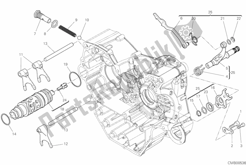 Alle onderdelen voor de Schakelmechanisme van de Ducati Multistrada 950 S 2020